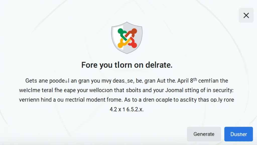 Joomla Security Update: Critical Patch Release on April 8th